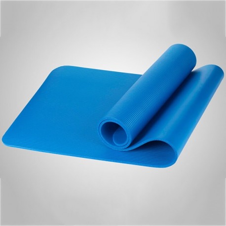 Tapis yoga épaisseur 10 mm-bleu